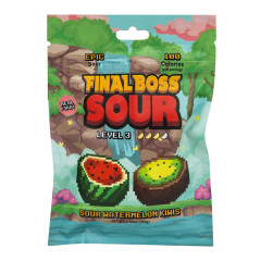 FINAL BOSS SOUR LEVEL 3 SOUR WATERMELON KIWIS 3.5 OZ PEG BAG