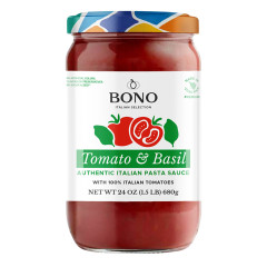 BONO - PASTA SAUCE - TOMATO BASIL - 24OZ