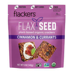 FLACKERS - FLAX SEED CRAC CINNAMON CURRANT - 5OZ