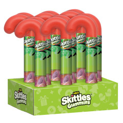 SKITTLES - SOUR GUMMIES HOLIDAY CANE - 2.58OZ
