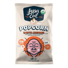 LESSER EVIL - ORG POPCORN - WHITE CHEDDAR - .88OZ