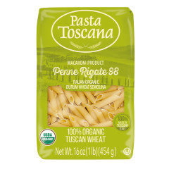 PASTA TOSCANA - PASTA ORG PENNE RIGATE - 16OZ