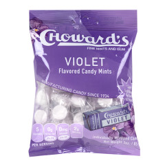 CHOWARD'S VIOLET MINTS 3 OZ PEG BAG