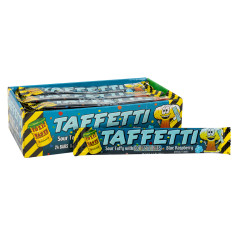 TOXIC WASTE TAFFETTI SOUR BLUE RASPBERRY TAFFY 0.7 OZ