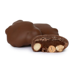 NASSAU CANDY MILK CHOCOLATE CARAMEL PEANUT CLUSTERS