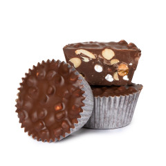 NASSAU CANDY MILK CHOCOLATE ROCKY ROAD CUP O' CHOCOLATE