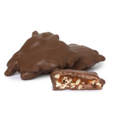 NASSAU CANDY MILK CHOCOLATE JUMBO CARAMEL PECAN CLUSTERS