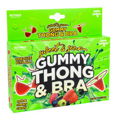 GUMMY THONG & BRA - SWEET & SOUR - 7OZ