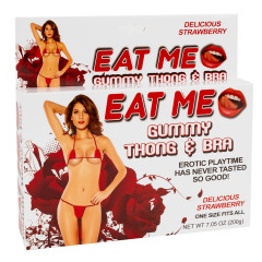 EAT ME - GUMMY THONG & BRA STRAWBERRY - 1.76OZ