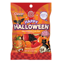 CLEVER CANDY HAPPY HALLOWEEN 4 OZ PEG BAG