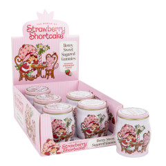 STRAWBERRY SHORTCAKE BERRY SWEET SUGARED GUMMIES 3.7 OZ TIN