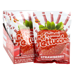 FETTUCCINE STRAWBERRY GUMMI 5.29 OZ POUCH