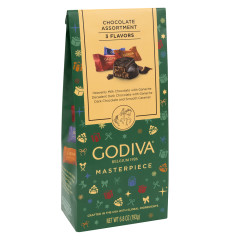 GODIVA - MASTERPIECE - HLDAY BAG - ASSORTED - 6.8OZ