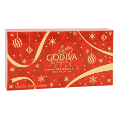 GODIVA - GOLD BALLOTIN - RED ORNAMENT - 8PC - 3.2OZ