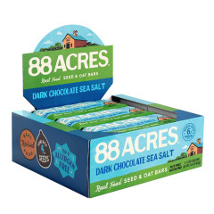 88 ACRES DARK CHOCOLATE SEA SALT SEED AND OAT BAR 1.6 OZ BAR