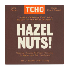 TCHO - HAZEL NUTS! OAT MILK CHOCOLATE - 2.5OZ