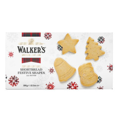 WALKERS - FESTIVE SHAPES CARTON - 12.3OZ