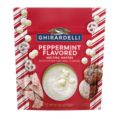 GHIRARDELLI - PEPPERMINT MELTING WAFERS - 10OZ