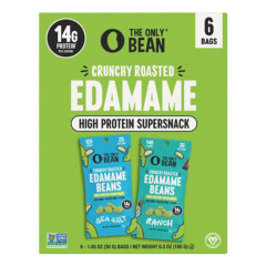 THE ONLY BEAN - EDAMAME SEA SALT&RANCH(6CT) - 6.3OZ