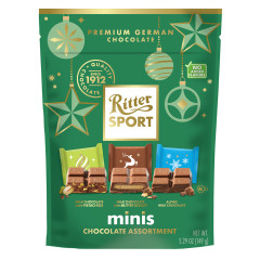 RITTER SPORT HOLIDAY MINIS CHOCOLATE ASSORTMENT 5.29 OZ POUCH