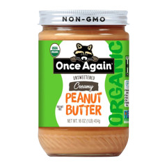 ONCE AGAIN - ORG CREAMY PEANUT BUTTER SALTED UNSWEET - 16OZ