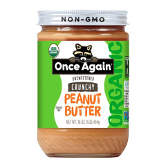 ONCE AGAIN - ORG CRUNCHY PEANUT BUTTER SALTED UNSWEET - 16OZ