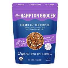THE HAMPTON GROCER - ORG PEANUT BUTTER CRUNCH - 8OZ