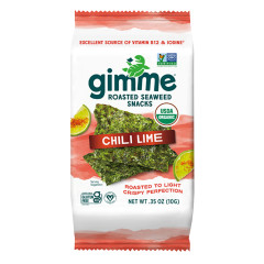 GIMME - CHILI LIME SEAWEED SNACKS SING - 0.35OZ