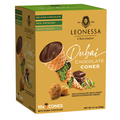 LEONESSA - DUBAI CHOCOLATE CON BOX (10CT) - 4.7OZ - PK12