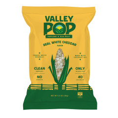 VALLEY POP - WHITE CHEDDAR POPCORN - 6.5OZ - PK6