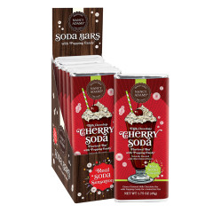 NANCY ADAMS SODA BAR MILK CHOCOLATE CHERRY WITH POPPING CANDY 1.75 OZ