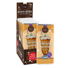 NANCY ADAMS SODA BAR MILK CHOCOLATE  CREAM WITH POPPING CANDY 1.75 OZ