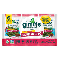 GIMME - KOREAN BARBECUE SEAWEED SNACK (6CT) - 1.05OZ