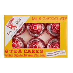 TUNNOCK'S HOLIDAY MILK CHOCOLATE TEA CAKES 5.1 OZ BOX