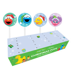 MADELAINE SESAME STREET MILK CHOCOLATE CHRISTMAS POPS 1 OZ