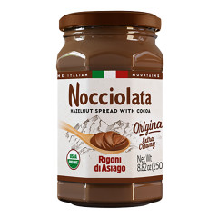RIGONI NOCCIOLATA EXTRA CREAMY HAZELNUT COCOA SPREAD 8.82 OZ JAR