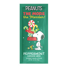 PEANUTS THE MORE THE MERRIER! PEPPERMINT COCOA MIX 1.25 OZ