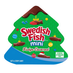 SWEDISH FISH MINI FUDGE COVERED TREE 3.17 OZ BOX