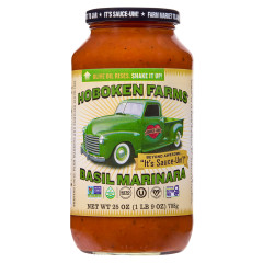 HOBOKEN FARMS BASIL MARINARA SAUCE 25 OZ JAR