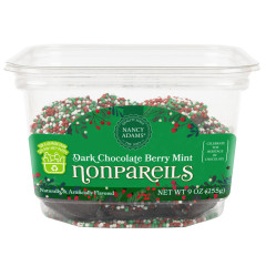 NANCY ADAMS BERRY MINT NONPAREILS 9 OZ TUB