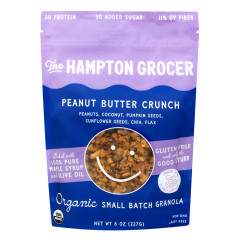 THE HAMPTON GROCER - ORG PEANUT BUTTER CRUNCH - 8OZ