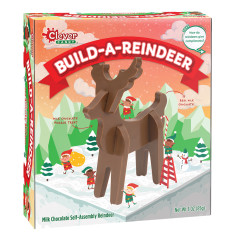 CLEVER CANDY BUILD-A-REINDEER MILK CHOCOLATE PUZZLE 3 OZ BOX