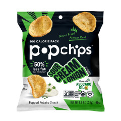 POPCHIPS SOUR CREAM & ONION 0.8 OZ POUCH