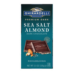 GHIRARDELLI INTENSE DARK CHOCOLATE SEA SALT SOIREE 3.5 OZ BAR