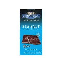 GHIRARDELLI INTENSE DARK CHOCOLATE SEA SALT 60% CACAO 3.5 OZ BAR