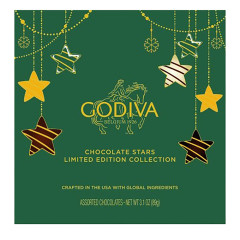 GODIVA HOLIDAY STARS COLLECTION 9 PIECE BOX