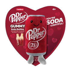 DR PEPPER VALENTINE'S GUMMIES & PLUSH CAN | NASSAU CANDY