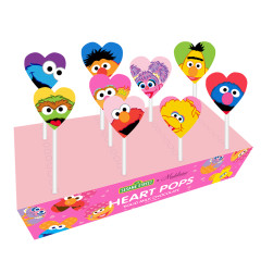 MADELAINE SESAME ST MK CHOC HEART POPS 0.5 OZ
