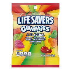 LIFESAVERS - GUMMIES - 5 FLAVOR - PEG - 4.6OZ