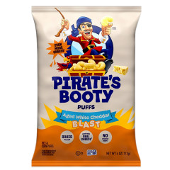 PIRATE'S BOOTY CHEDDAR BLAST 4 OZ BAG